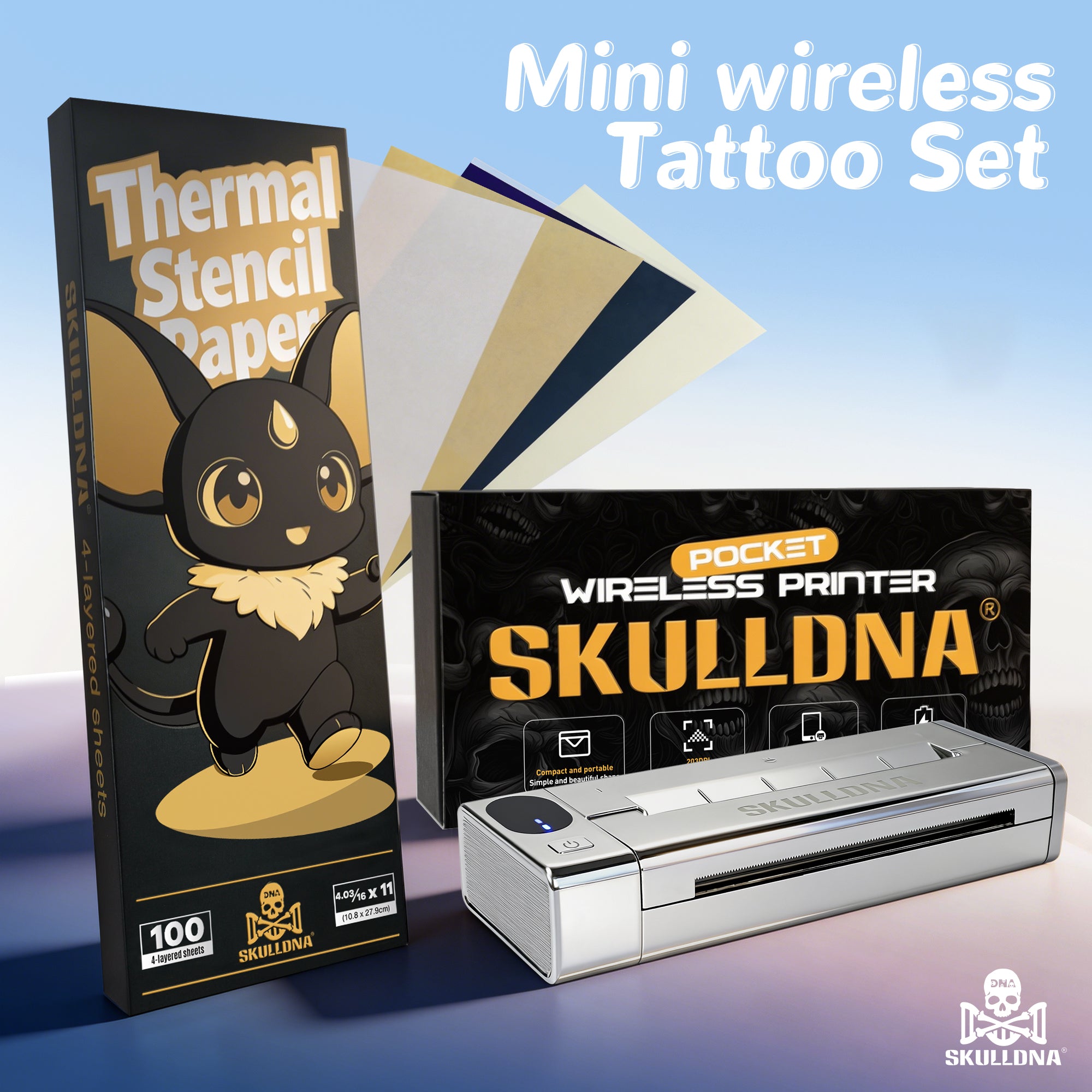 SKULLDNA - Papier Transfert Thermique Mini