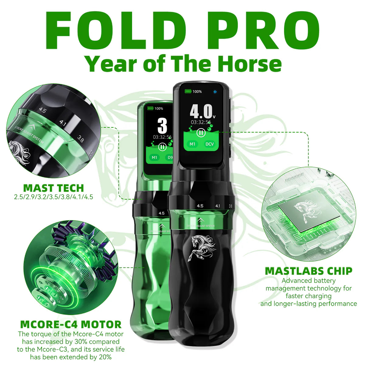 MAST- FOLD PRO - Édition limitée Année du cheval