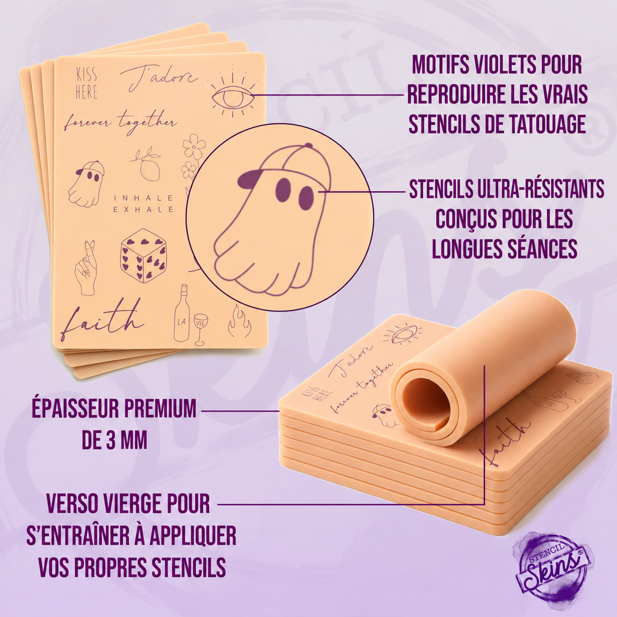 STENCIL SKINS - Peaux d'Entrainement pré-imprimées