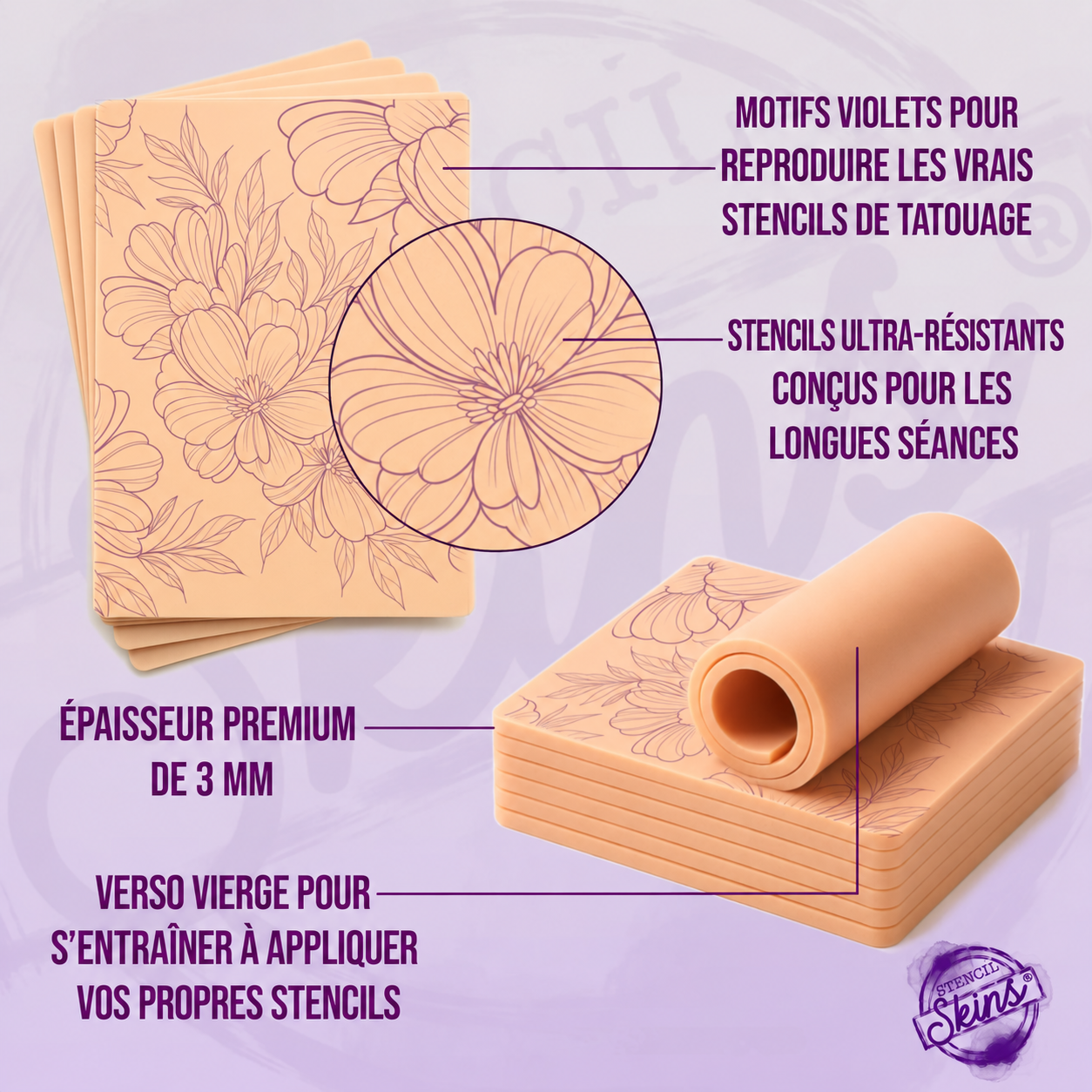 STENCIL SKINS - Peaux d'Entrainement pré-imprimées