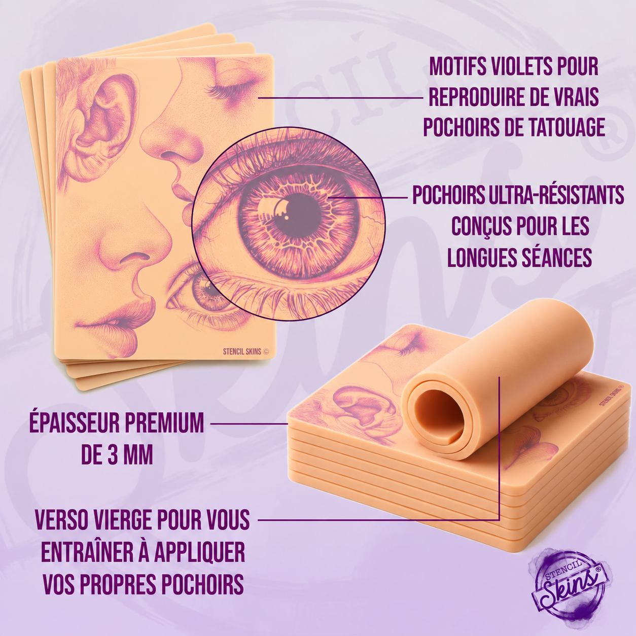 STENCIL SKINS - Peaux d'Entrainement pré-imprimées