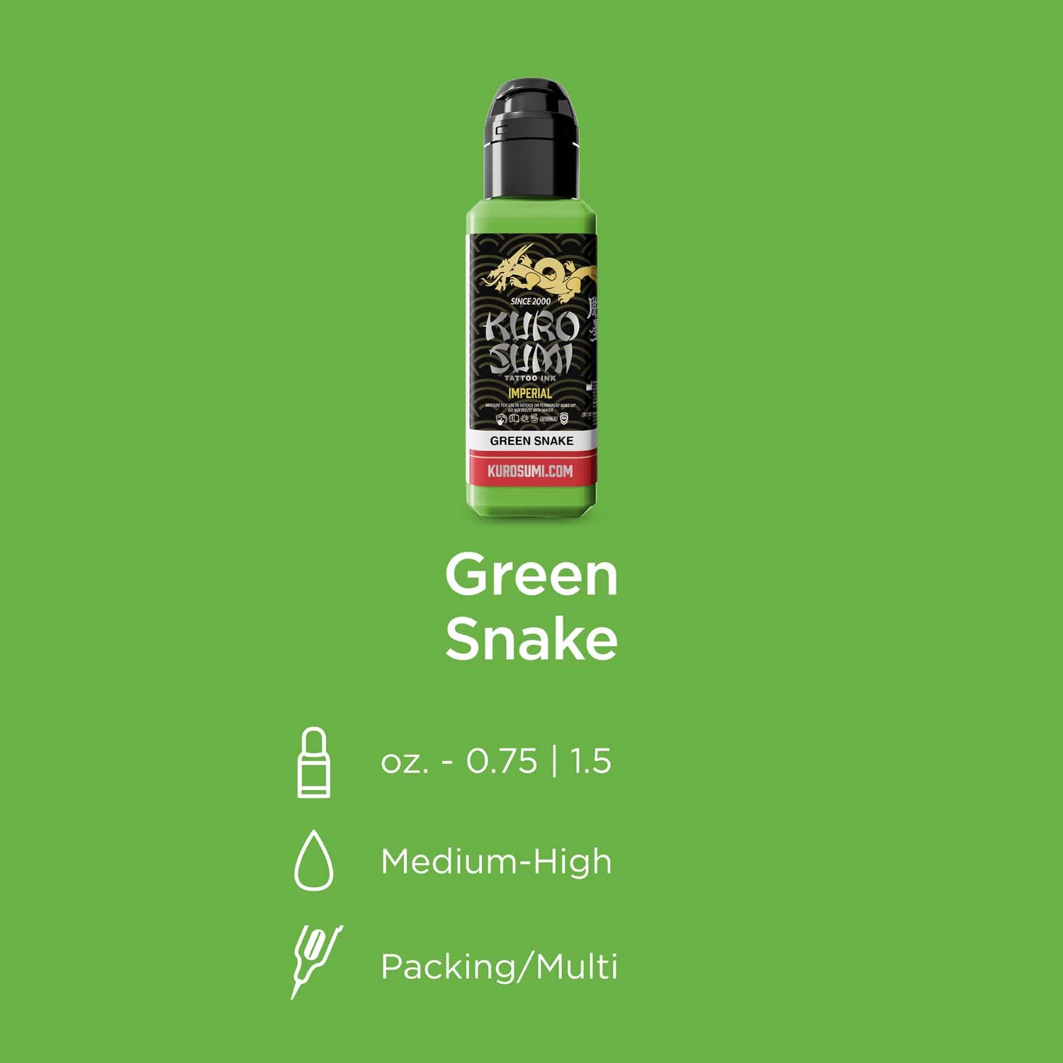 KURO SUMI Imperial - Green Snake