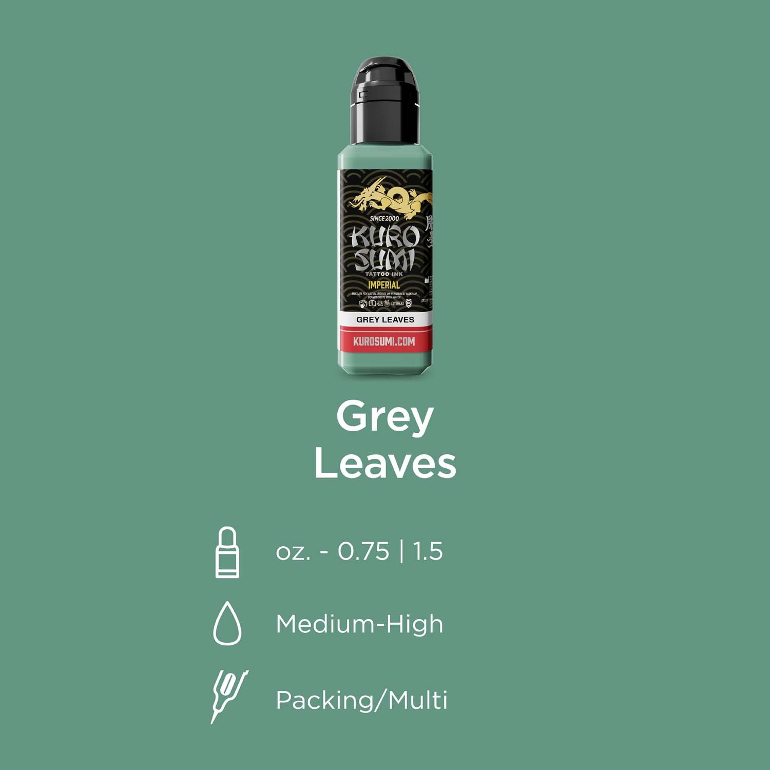 KURO SUMI Imperial - Grey Leaves