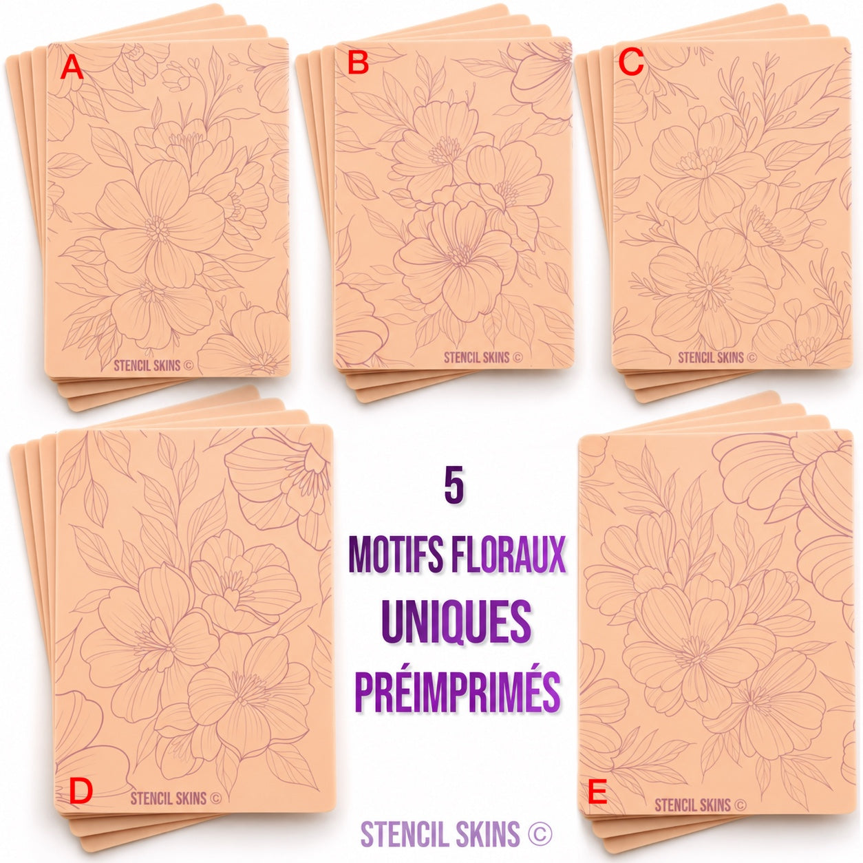 STENCIL SKINS - Peaux d'Entrainement pré-imprimées