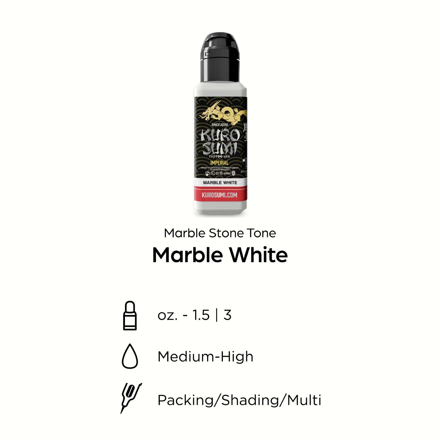 KURO SUMI Imperial - Marble White