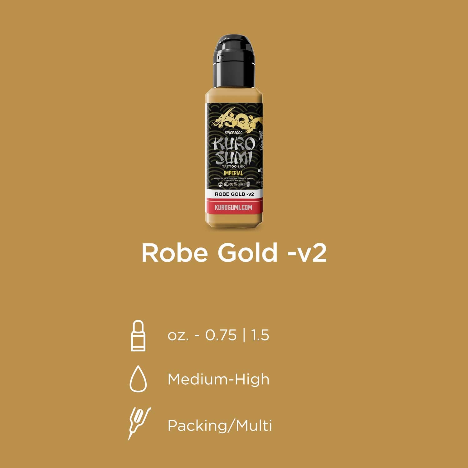 KURO SUMI Imperial - Robe Gold v2