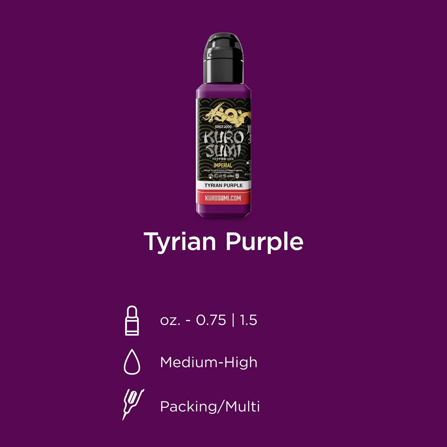 KURO SUMI Imperial - Tyrian Purple