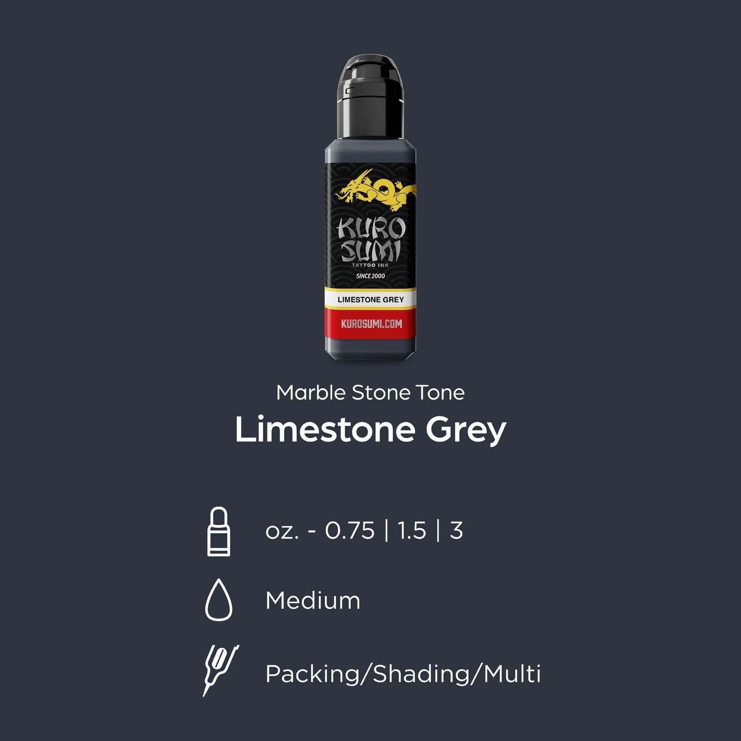 KURO SUMI Imperial - Limestone Grey