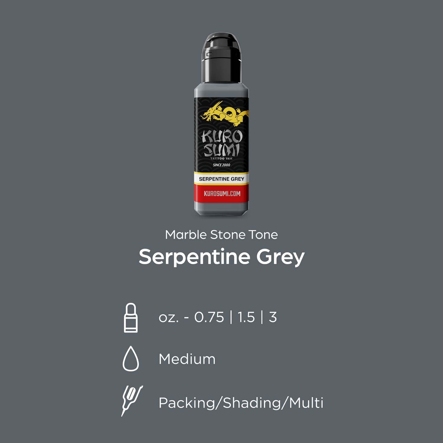 KURO SUMI Imperial - Serpentine Grey