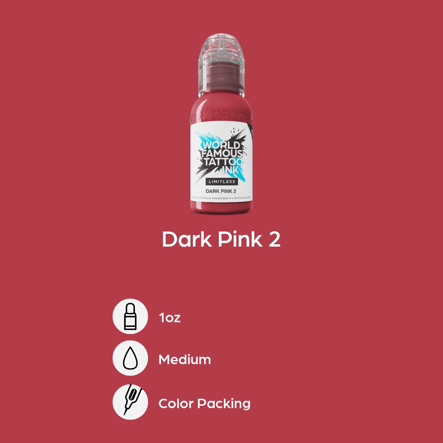 WORLD FAMOUS INK Limitless - Dark Pink 2