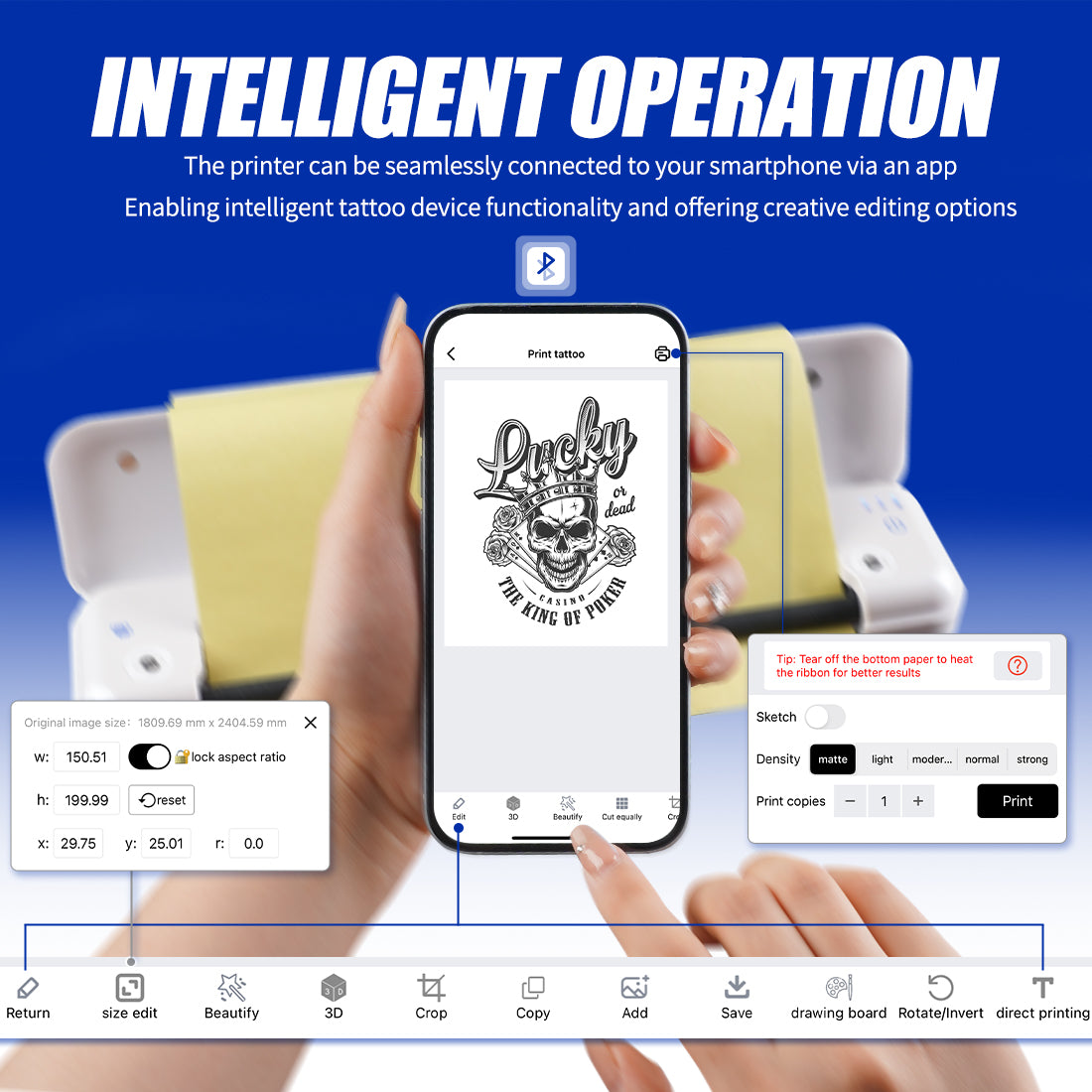 MAST - Imprimante sans fil intelligente - Blanche