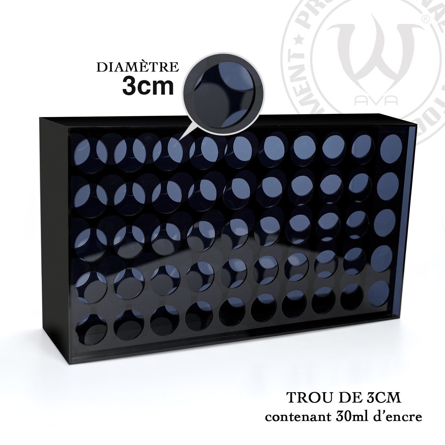 AVA - Présentoir d'encres - Noir