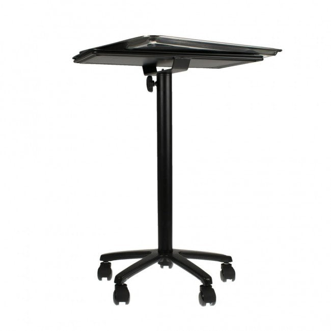 Plateau en Acier sur Roulettes - Noir Mat